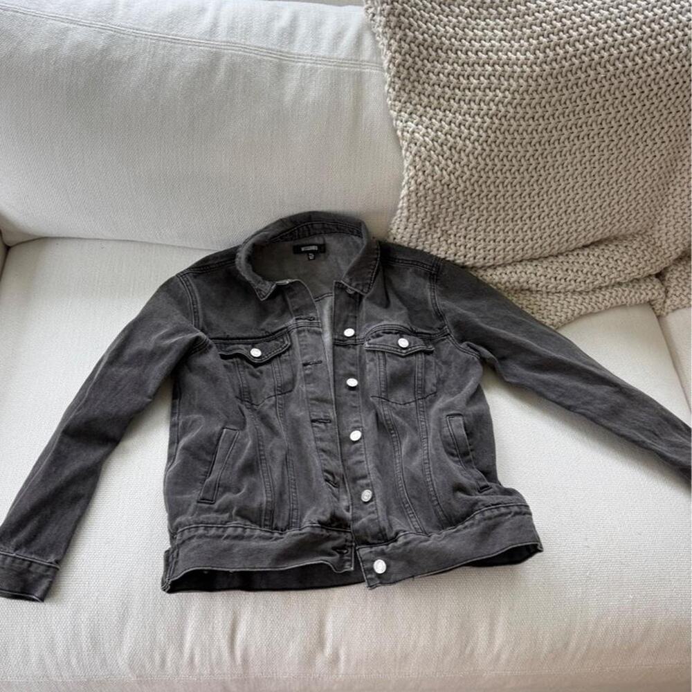 Missguided black denim jacket